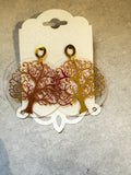 Holographic Acrylic Tree of Life Earrings